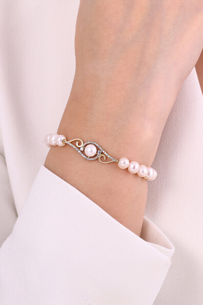 14 Ayar İnci Bileklik