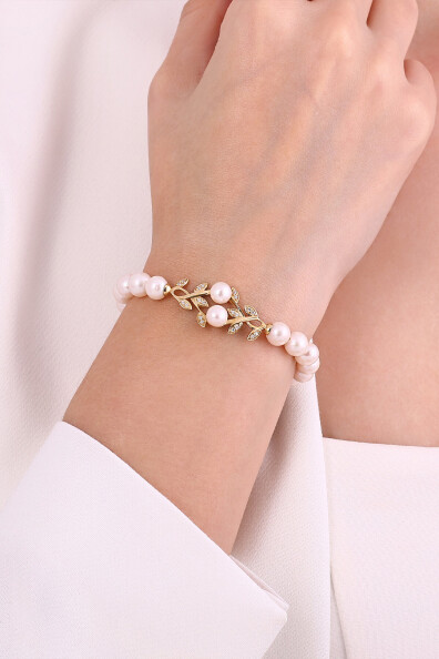 14 Ayar İnci Bileklik