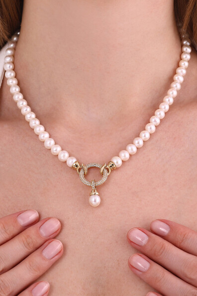 14 Ayar İnci Düğün Seti