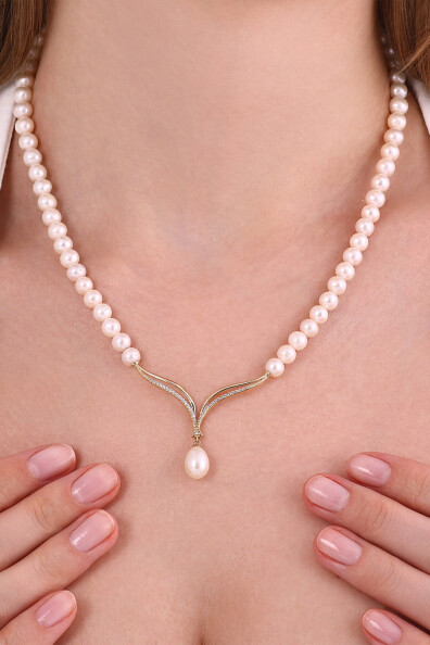 14 Ayar İnci Düğün Seti