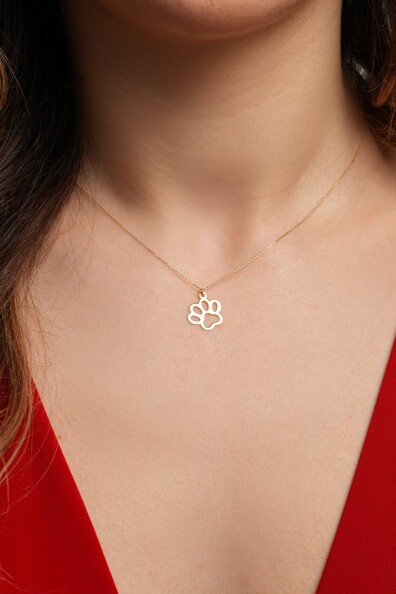 14 Ayar Altın Pati Kolye