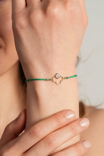 14 Ayar Yonca Bileklik