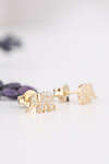 14 Ayar Altın Fil Küpe