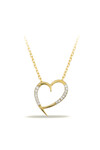 14 Ayar Altın Kalp Kolye