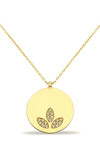 14 Ayar Altın Lotus Kolye