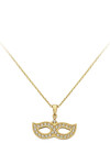 14 Ayar Altın Maske Kolye