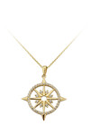 14 Ayar Altın Pusula Kolye