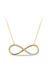 14 Ayar Altın Sonsuzluk Kolye