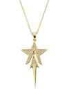 14 Ayar Altın Yıldız Kolye