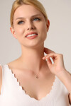 Altın Elmas Model Kolye