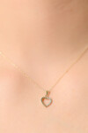 14 Ayar Altın Kalp Kolye