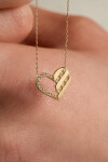 14 Ayar Altın Kalp Kolye
