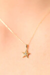 14 Ayar Altın Yıldız Kolye