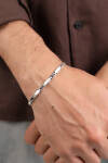 Gümüş Figora Desenli Atlamalı Erkek Bileklik