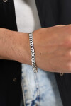 Gümüş Gurmetli Çapa Erkek Bileklik