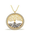 14 Ayar Altın Ağaç Kolye